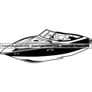 Boat Ship Water Travel Speed ClipArt SVG Pictures Cheap Pice