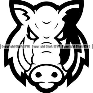 Boar Pig Farm Animal ClipArt SVG Visit For Sale