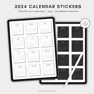 2024 Mini Calendar Stickers Best Sale For Sale