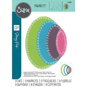 Sizzix - Fanciful Framelits Dies - Clare Classic Ovals Sale Cheap Pices