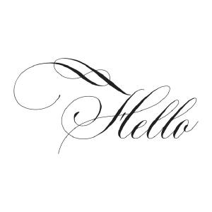 Spellbinders - Copperplate Everyday Sentiments Collection - Press Plate - Copperplate Hello Free Shipping Genuine