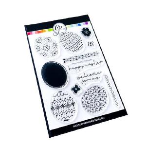 Catherine Pooler Designs - Clear Stamps - Ukrainian Eggs Cheap Sale Excellent