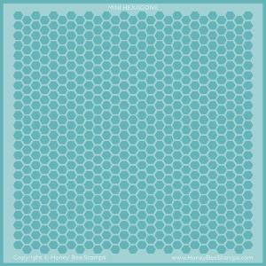 Honey Bee Stamps - Stencils - Mini Hexagons Background Original Cheap Online