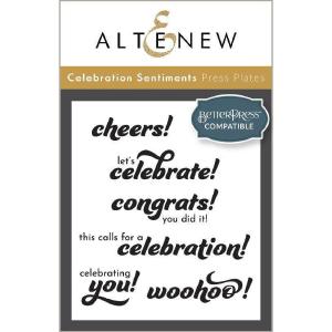 Altenew - Press Plates - Celebration Sentiments Discount Sale Online