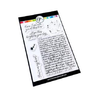 Catherine Pooler Designs - Clear Stamps - Scripted Thoughts Sale Discount