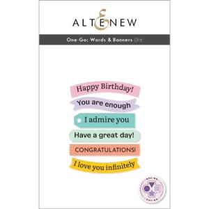 Altenew - Dies - One-Go: Words & Banners Marketable Cheap Pice