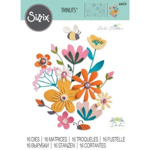 Sizzix - Thinlits Dies - Fabulous Bold Flora Low Pice Fee Shipping