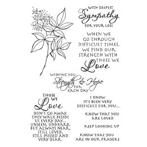 Spellbinders - All the Sentiments Collection - Clear Stamps - Sincere Sentiments Sale Low Cost