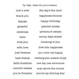 Spellbinders - Tunnel Scapes Collection - Clear Stamps - Typewriter Adventure Sentiments Best Sale Cheap Pice