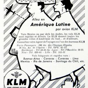 1956 Ad Latin America KLM Netherlands Airline Air Travel Couple Flying VEN6 Cheap Wholesale