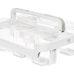 Deflect-O 29003CR Caddy Organizer, Plastic, Gloss, White Free Shipping Order