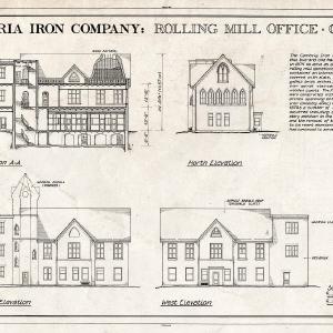 Blueprint HAER PA,11-JOTO,135C- (Sheet 1 of 2) - Cambria Iron Company, Rolling Mill Office, Lower Works, Johnstown, Cambria County, PA Cheap Best Store To Get