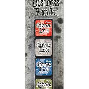 Tim Holtz Distress Mini Ink Pads 4/Pkg KIT 5     -DISTRESS MINI KITS How Much For Sale
