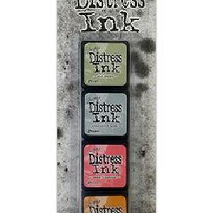 Tim Holtz Distress Mini Ink Pads 4/Pkg KIT 7     -DISTRESS MINI KITS Pick A Best Cheap Pice