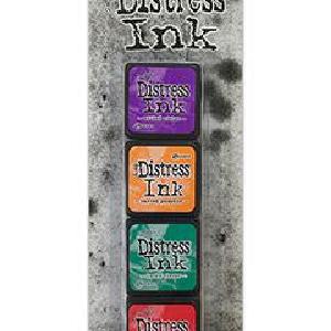 Tim Holtz Distress Mini Ink Pads 4/Pkg KIT 15    -DISTRESS MINI KITS Cheap Sale Good Selling