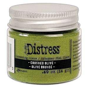 Tim Holtz Distress Embossing Glaze Crushed Olive Best For Sale