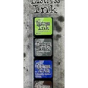 Tim Holtz Distress Mini Ink Pads 4/Pkg KIT 14    -DISTRESS MINI KITS Cheap New Arrival