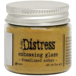 Tim Holtz Distress Embossing Glaze Fossilized Amber Wiki Sale Online