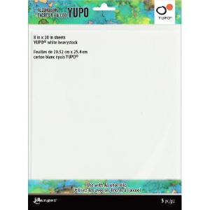 Tim Holtz Alcohol Ink White Yupo Paper 144lb 5/Pkg 8"X10" Clearance Footlocker Finishline