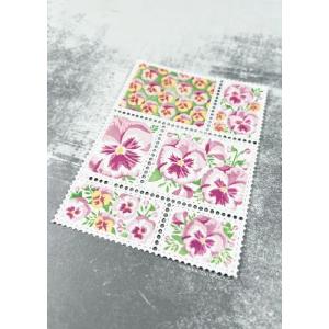 The Ton Stamps Postage: Pansies Layering Stencils Clearance For Nice
