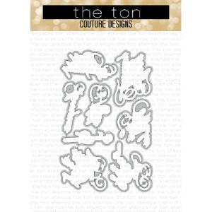 The Ton Stamps Fancy Script Coordinating Dies Cheap Pice Discount Authentic