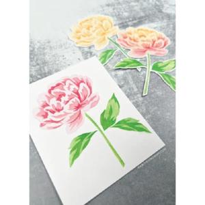 The Ton Stamps Peony Stem Layering Stencils Discount Professional