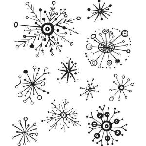 Tim Holtz Cling Stamps 7"X8.5" Retro Flakes Real Sale Online