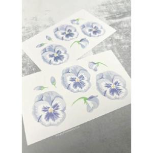 The Ton Stamps Pansies Unlocked Layering Stencils Cheap Discounts