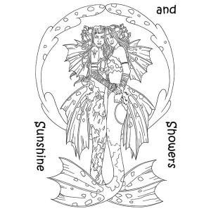 The Card Hut Mythical Creatures: Sunshine and Showers Clear Stamps Clearance Factory Outlet