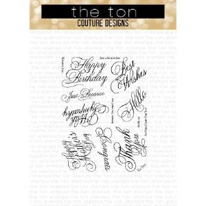 The Ton Stamps Fancy Script Buy Authentic Online