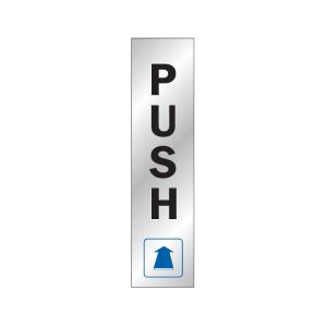 HY-KO 499 Self-Adhesive Push Sign, 2 Inch X 8 Inch, Vinyl Outlet Explore