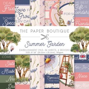 The Paper Boutique Summer Garden 8x8 Inch Embellishments Pad (PB1930) Cheap Pice