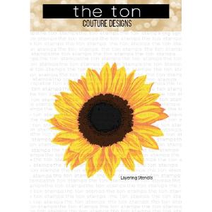 The Ton Jumbo Sunflower Layering Stencils For Sale Online