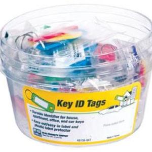 Hy-Ko KB138-BKT Key ID Tag With Split Ring, Assorted Color View Cheap Online