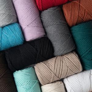 Sensy Premium 3mm / 4mm - 71 yards 100% Cotton Single Twisted Macrame Cord Clearance Largest Supplier