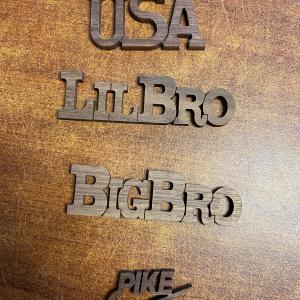 Wooden Connected Letters - Large Outlet Ebay