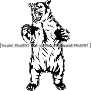 Bear Animal ClipArt SVG Cheap Buy