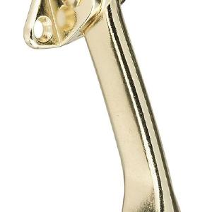 National Hardware N184-259 V238 Kickdown Door Stop, 4", Brass Clearance Factory Outlet