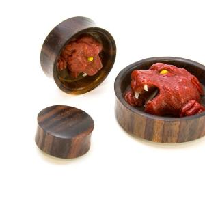 Carved RED CORAL Panther Organic Jewelry - 14mm - 50mm Price Per 2 Discount Footaction