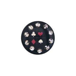 FAKE PLUG 10 Stone Black POKER Fake Piercing - 16g thin post - Price Per 1 Outlet Store Cheap Online