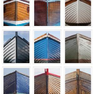 Series of Boat Hulls in Color, Small Size. Online For Sale