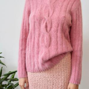 Bubblegum Angora Cable Knit Cheap Wide Range Of