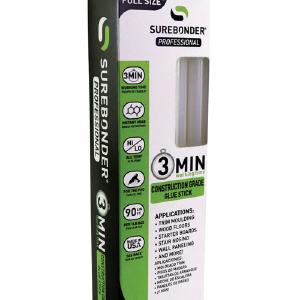 Surebonder CG-3R10T 3 Minute Construction Grade Glue Sticks, .41" x 10" Free Shipping Shop