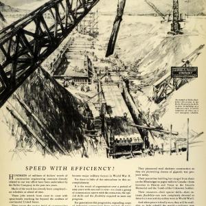 1942 Ad George A. Fuller Construction Machinery Engineering WWII Wartime FZ4 Best Sale Cheap Online