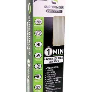 Surebonder CG-1R10T 1 Minute Construction Grade Glue Sticks, .41" x 10" Clearance Extremely