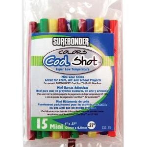 Surebonder CS-15VC Coolshot Color Mini Glue Stick, 4" Cheap Get Authentic