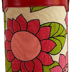 Vintage Knitting Bag Carrying Tote Floral Yarn Needles Storage Mid-Century 70s 60s Manchester Sale Online