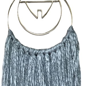 60s/70s Geo Pattern Chunky Yarn Wall Hanging Cheap Pice