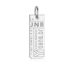 Johannesburg South Africa JNB Luggage Tag Charm Silver Sale Amazon