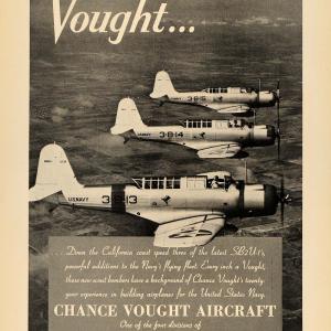 1938 Ad Chance Vought Aircraft SB2U1 United States - ORIGINAL ADVERTISING FLY1 Sale Visit